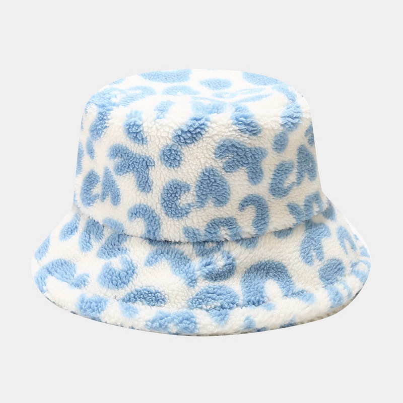 BK00078 Mũ xô họa tiết da báo màu sáng