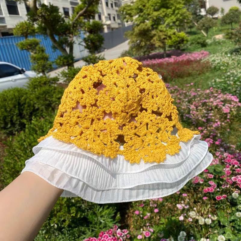 BK00047 Mũ xô nữ có ren cutout