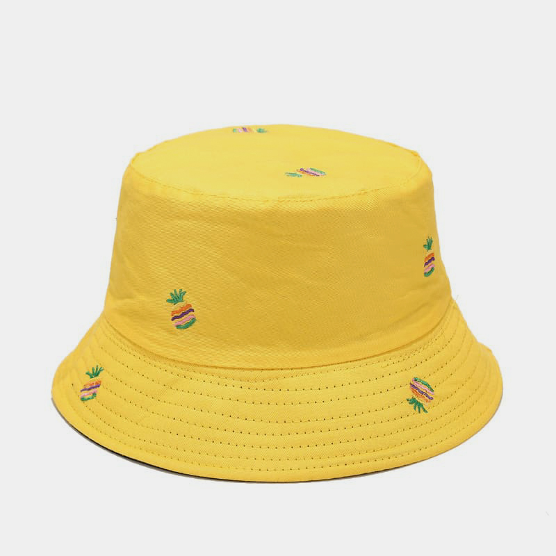 BK00056 Mũ xô hai mặt thêu quả dứa