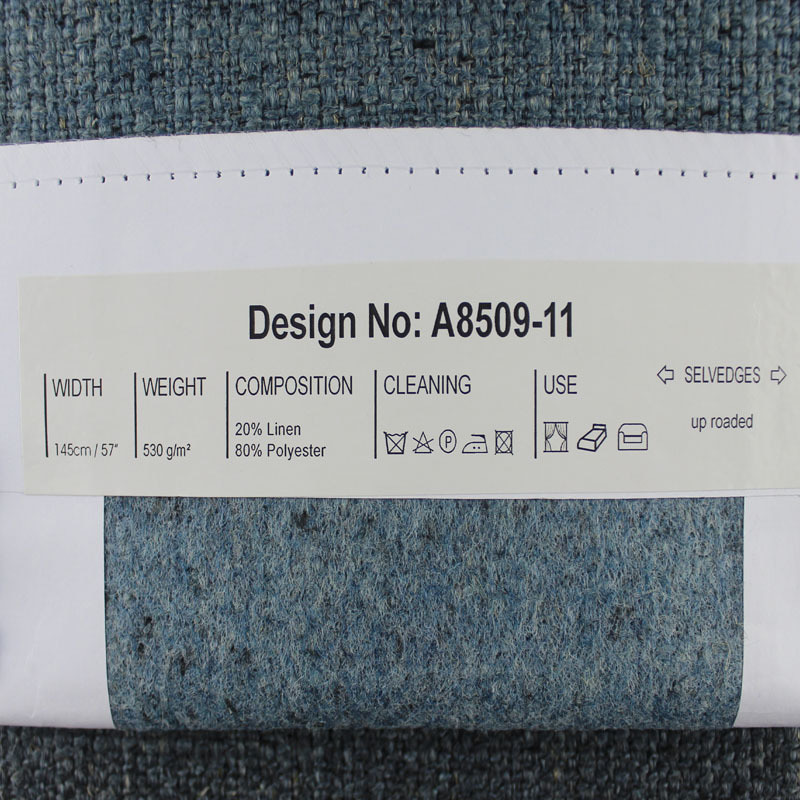 SM-A0034 Vải sofa vải lanh và polyester pha trộn mật độ dày