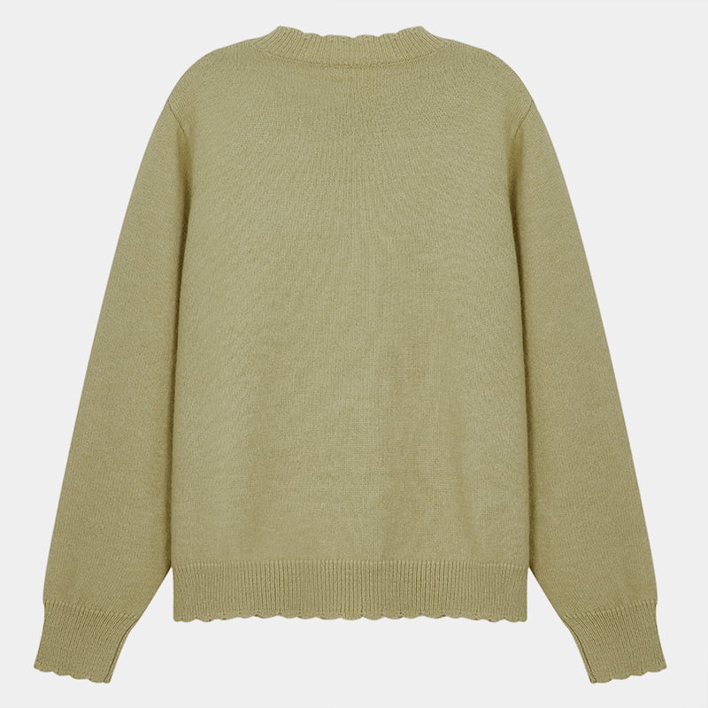 ML2214 Áo len dệt kim dài tay khâu tay ML2214 Áo len dệt kim dài tay khâu tay