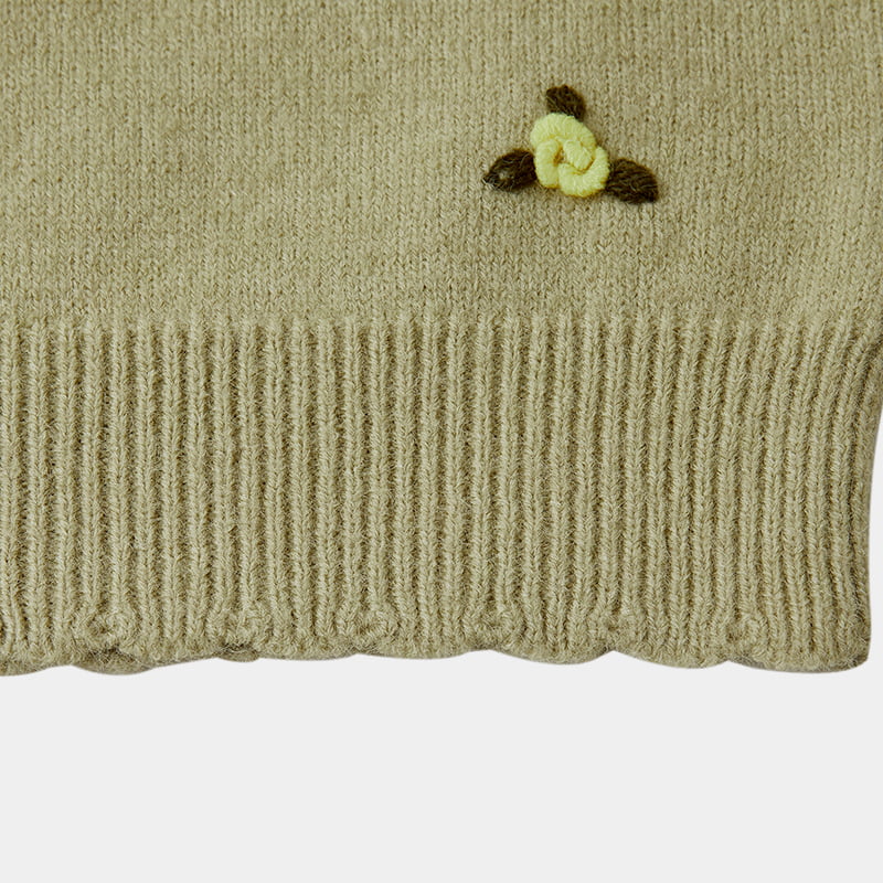 ML2214 Áo len dệt kim dài tay khâu tay ML2214 Áo len dệt kim dài tay khâu tay