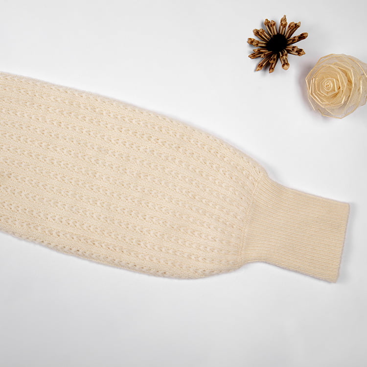 SM-K0020 Len Thu Đông Pha Trộn Cổ Tròn Tay Phồng Nữ Dệt Kim Dây Nhảy SM-K0020 Len Thu Đông Pha Trộn Cổ Tròn Tay Phồng Nữ Dệt Kim Dây Nhảy