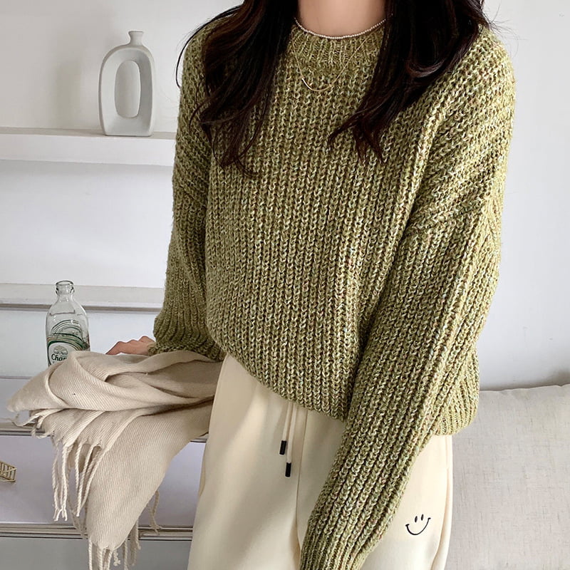 SM-K0028 Áo len dệt kim dài tay kiểu dáng lười mùa xuân mềm mại đầy màu sắc SM-K0028 Áo len dệt kim dài tay kiểu dáng lười mùa xuân mềm mại đầy màu sắc