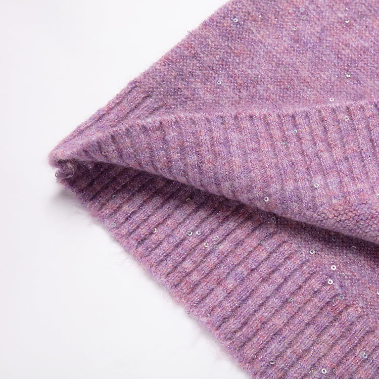 SM-K0040 Cổ Chữ V Cắt Đính Hạt Cườm Mohair Dệt Kim Jumper Tay Áo Cutout Siêu Tiên SM-K0040 Cổ Chữ V Cắt Đính Hạt Cườm Mohair Dệt Kim Jumper Tay Áo Cutout Siêu Tiên