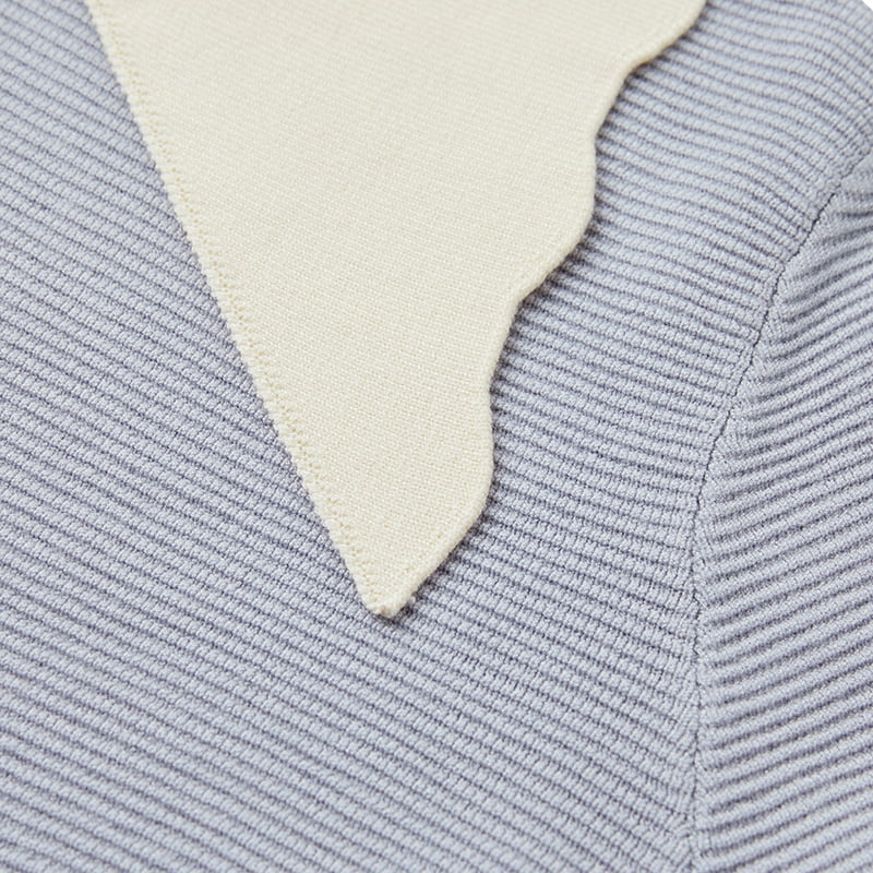 ML2210 Áo len đan sợi có cổ búp bê kiểu Pháp có khóa ngọc trai ML2210 Áo len đan sợi có cổ búp bê kiểu Pháp có khóa ngọc trai